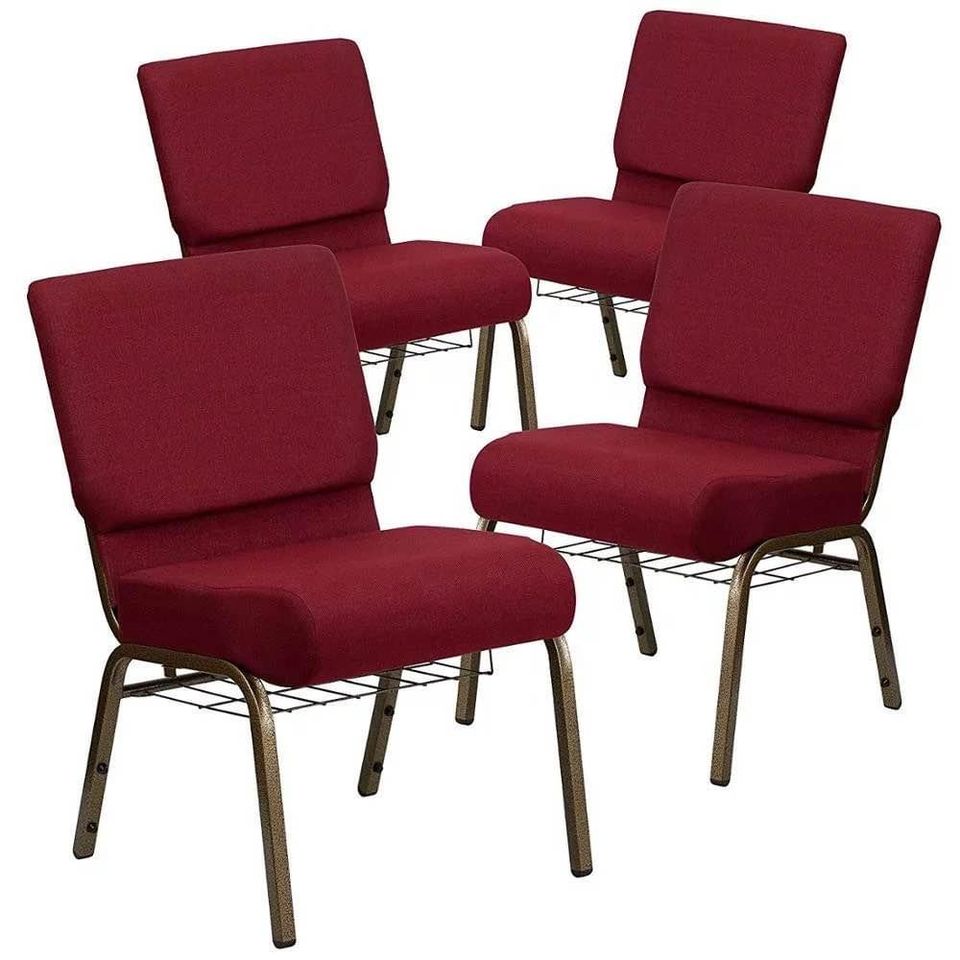 Burgundy C52 Stacking Church Chair